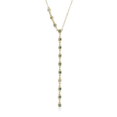 Collier en or et Diamant bleu ciel VS1