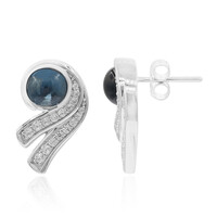 Boucles d'oreilles en argent et Topaze bleu de Londres (Remy Rotenier)
