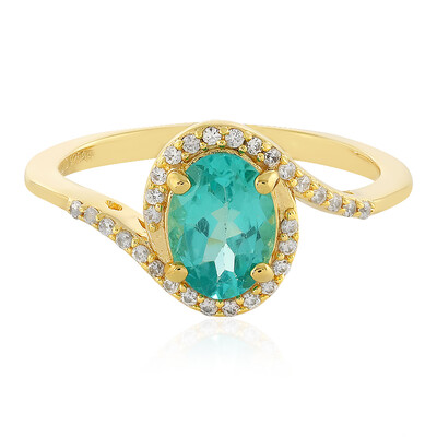 Bague en argent et Apatite bleue