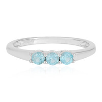 Bague en argent et Apatite bleue