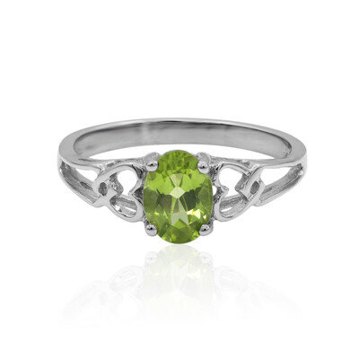 Bague en argent et Péridot