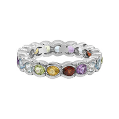 Bague en argent et Grenat du Mozambique