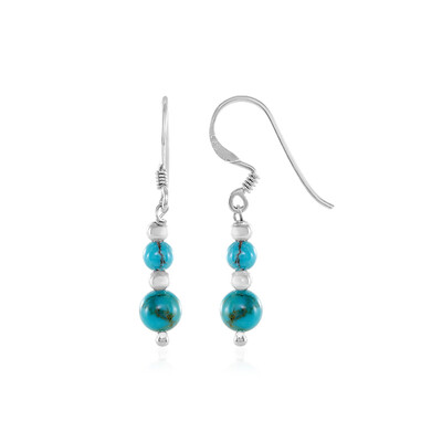 Boucles d'oreilles en argent et Turquoise