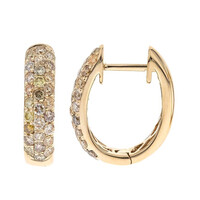 Boucles d'oreilles en or et Diamant fancy SI2 (CIRARI)