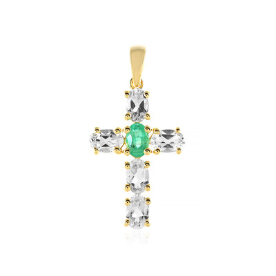 Pendentif en argent et Emeraude de Russie