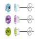Boucles d'oreilles en argent et Améthyste