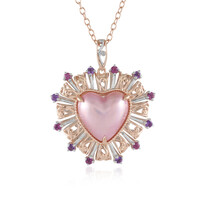 Collier en argent et Perle de Mabé rose (Gems en Vogue)
