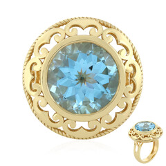 Bague en argent et Topaze bleu ciel (Memories by Vincent)