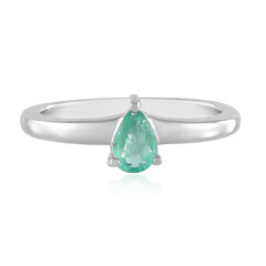 Bague en argent et Emeraude de Russie