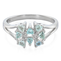Bague en argent et Tourmaline Paraïba