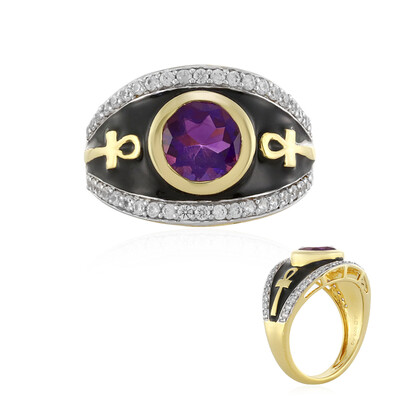 Bague en argent et Améthyste
