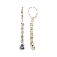 Boucles d'oreilles en or et Tanzanite (KM by Juwelo)