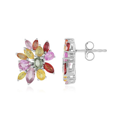 Boucles d'oreilles en argent et Saphir
