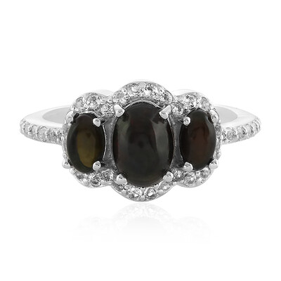 Bague en argent et Opale Mezezo