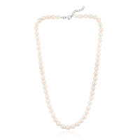 Collier en argent et Perle blanche de culture d'eau douce (TPC)