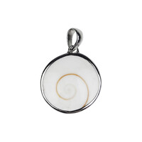 Pendentif en argent et Œil de Shiva