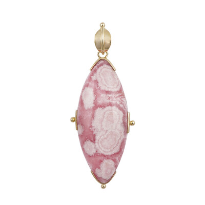 Pendentif en argent et Rhodochrosite (Bali Barong)