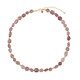 Collier en argent et Quartz Fraise