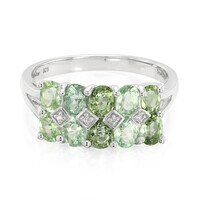Bague en argent et Tourmaline Paraïba