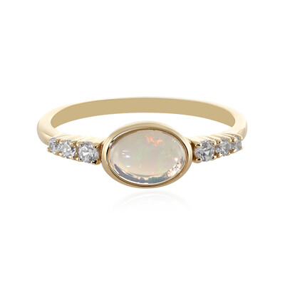 Bague en or et Opale Welo