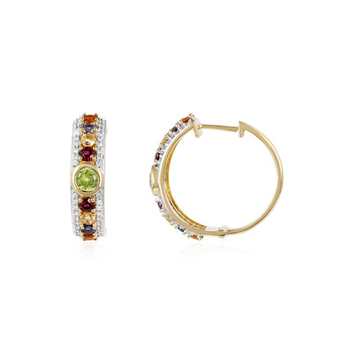 Boucles d'oreilles en argent et Péridot