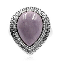 Bague en argent et Fluorite opalisée