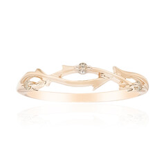 Bague en or et Diamant rose de France SI1 d'Argyle 