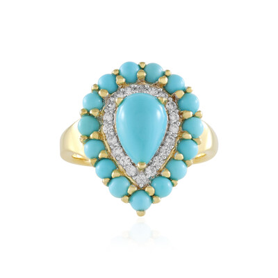 Bague en argent et Turquoise Sleeping Beauty (Faszination Türkis)