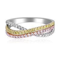 Bague en or et Diamant rose I1 (CIRARI)