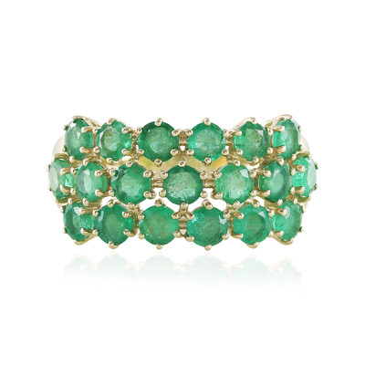 Bague en or et Emeraude de Zambie (de Melo)