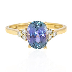 Bague en or et Tanzanite non chauffée (CIRARI)