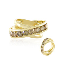 Bague en or et Diamant champagne I2 (de Melo)