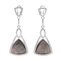 Boucles d'oreilles en argent et Nacre (Dallas Prince Designs)