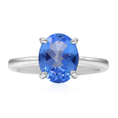 Bague en argent et Topaze Bleue Indigo