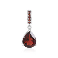 Pendentif en argent et Grenat du Mozambique