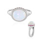 Bague en argent et Opale Welo (Adela Silber)