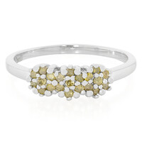 Bague en argent et Diamant fantaisie