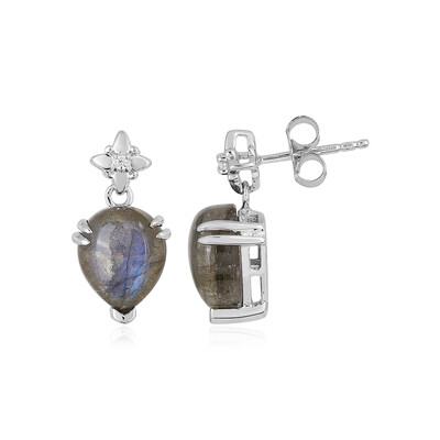 Boucles d'oreilles en argent et Labradorite
