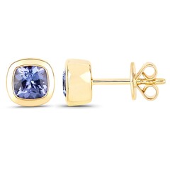 Boucles d'oreilles en argent et Tanzanite