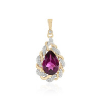 Pendentif en or et Grenat magenta (SUHANA)