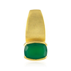 Pendentif en argent et Onyx vert