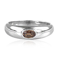 Bague en argent et Zircon cannelle