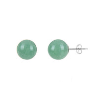 Boucles d'oreilles en argent et Aventurine