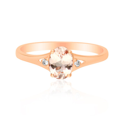 Bague en or et Morganite AAA