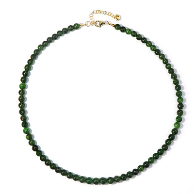 Collier en argent et Diopside de Russie