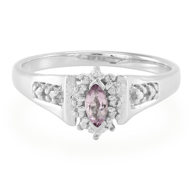Bague en argent et Tourmaline cuprifère rose