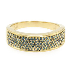 Bague en argent et Diamant fantaisie