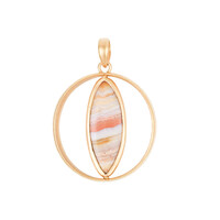 Pendentif en argent et Agate dentelle