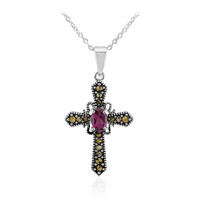 Collier en argent et Grenat Rhodolite