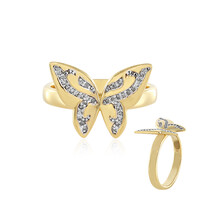 Bague en argent et Diamant chocolat I3